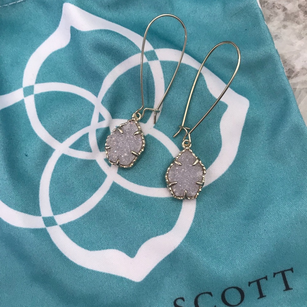 Kendra Scott iridescent drusy earings